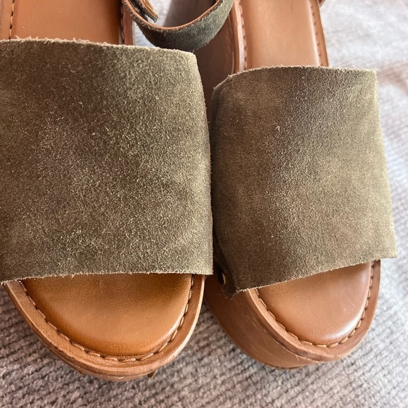 Franco sarto suede platform Strappy sandals size 8 - Picture 2 of 9